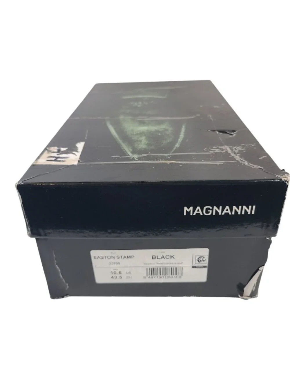 NEW Magnanni Easton Stamp Black Monk Strap Leather Dress Shoes Size 10.5 US